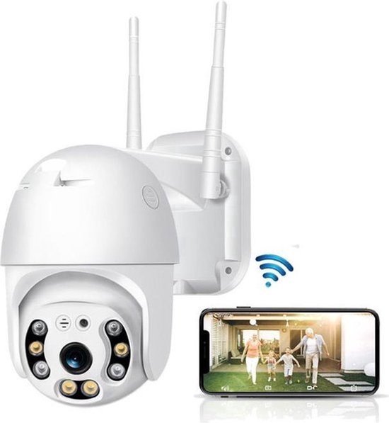 Beveilgingscamera - Wifi Smart - Waterbestendig - IP66 - Draai- en kantelbaar - Beveiligingscamera's