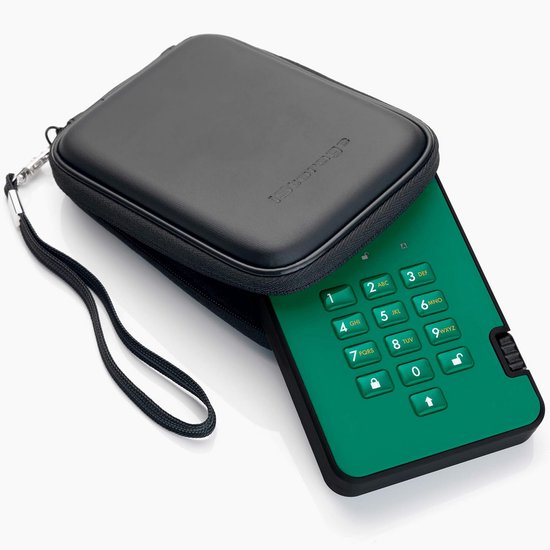 Beveiligde Externe Harde Schijf 1TB met PIN-toegang en Hardware Encryptie van Merkloos