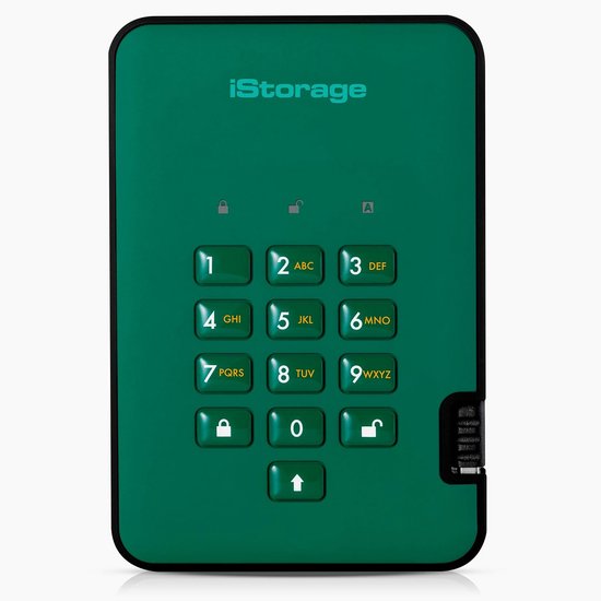 Beveiligde Externe SSD 512GB met PIN-beveiliging en Hardware-encryptie