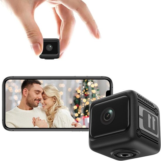 Beveiligingscamera Binnen - HD WiFi Camera - Huis Dieren Baby - 170 Graden Groothoek - 1080P Resolutie - Zwart