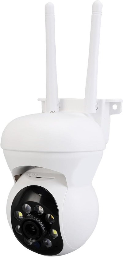Beveiligingscamera Binnen - IP Camera Huisdier - Huisbewaking - 360 Graden Rotatie - 14 x 12 x 9 cm - Wit