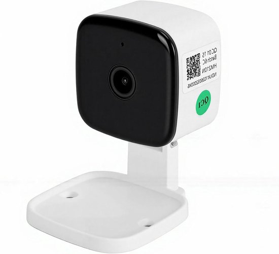 Beveiligingscamera Binnen - Raamcamera Slim - Huisbewaking Buiten - Slimme Menselijke Detectie - 2K HD Resolutie - Wit