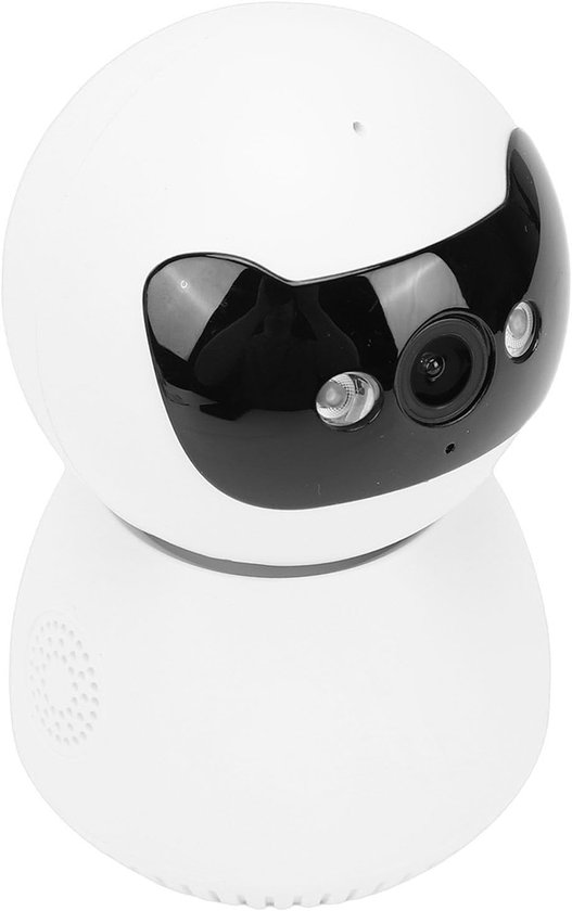 Beveiligingscamera Binnen - Slimme Camera Woning - Huisdier Babyfoon - 355 Graden Draaibaar - 11.5 x 7.7 cm - Wit