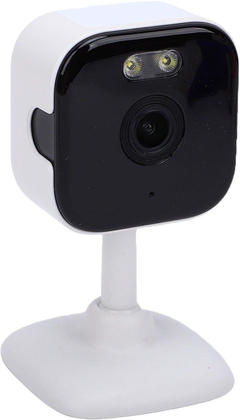 Beveiligingscamera Binnen - Thuiscamera Monitor - Huisdieren Bewaken - 2K Resolutie Nachtzicht - 12 cm - Wit