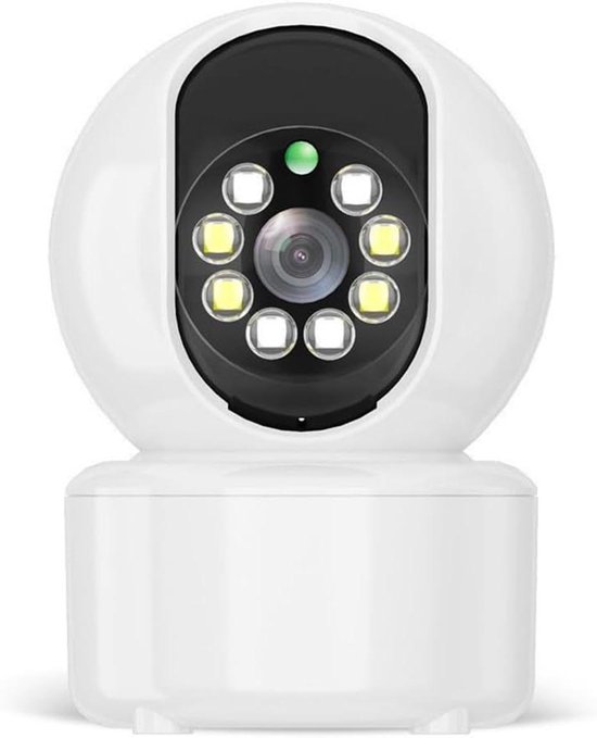 Beveiligingscamera Binnen - Woonkamer Camera - Huis Bewaken - Bewegingsdetectie Alarm - 1080p HD - Wit