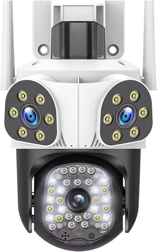Beveiligingscamera Buiten - Draadloze Camera - Huis Bewaken - 12MP 6K Resolutie - 4x Digitale Zoom - Wit