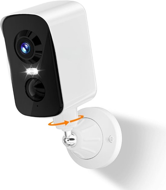 Beveiligingscamera Buiten Met AI Bewegingsdetectie – Bewakingscamera Draadloos Met Nachtzicht En 2-Weg Audio – Buitencamera Met 300° Rotatie En Oplaadbare Batterij | WiFi Camera Voor Slimme Huisbeveiliging van Merkloos