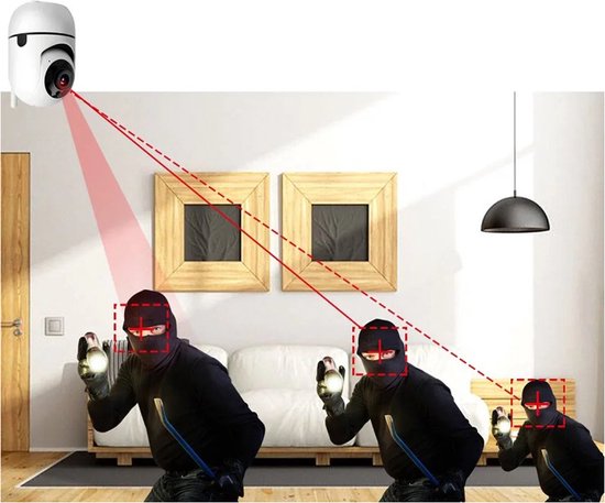 Beveiligingscamera draaibaar beveiligingscamera binnen HD - beveiligingscamera's babyfoon