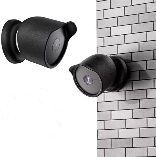 Beveiligingscamera Hoes - Zwart - Google nest camera - Google nest - beschermhoes - anti regen - helder zichtvideo beschermer - Camera hoes- Camera Cover van Google