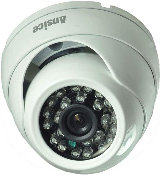 Beveiligingscamera Koepel - CCTV Camera - Buitenbeveiliging - IR Dag Nacht Zicht - Lens 2.8mm - Metaal van Merkloos