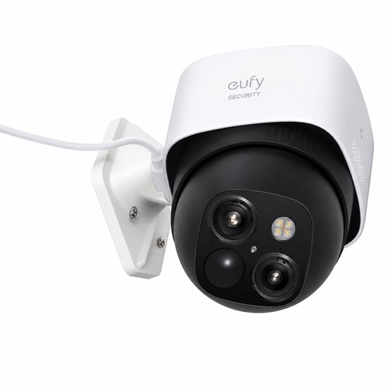 Beveiligingscamera Muurbeugel - Wandhouder - Geschikt Voor Eufy SoloCam S340 - Wit - Stevige Camera Beugel - Buiten Camera Ophangbeugel - Eenvoudige Montage