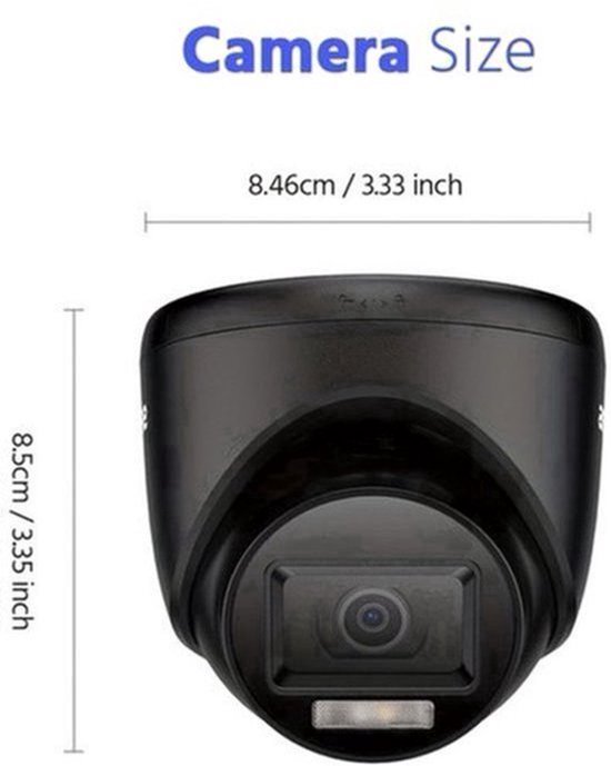 Beveiligingscamera Set – Bewakingscamera – Camerabewaking – CCTV Systeem – Video Surveillance – 8-Kanaals Bedrade 1080p Camera’s – AI Mens- en Voertuigdetectie – 2TB HDD Met Nachtzicht Tot 20 Meter