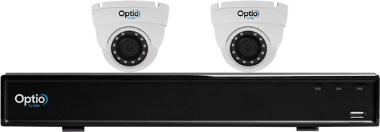 Beveiligingscamera set van Optio over IP 4 megapixel van Optio