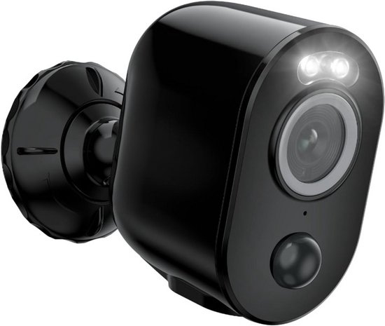 Beveiligingscamera - WiFi-beveiligingscamera - Camerabewaking - Draadloos - voor Buiten - 2.4-5GHz WiFi - CCTV - IP-camera - met Persoon - Voertuigdetectie - IP66 - Nachtvisie - met Bewegingsdetectie - Micro-SD Kaartsleuf - Timelapse - Zwart van Merkloos
