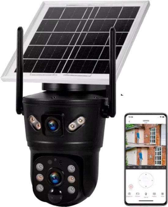 Beveiligingscamera Zonne-energie HD - Accu - Draadloos - Wifi - 32GB