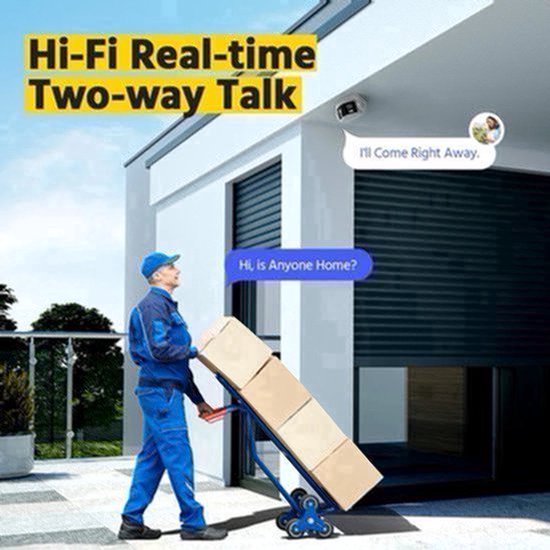 Beveiligingssysteem IP – CCTV Camera – Bewakingscamera – Dome Camera – AI Bewegingsdetectie Met Nachtzicht - Ultrabreed 180° Dual-Lens - NVR Recorder