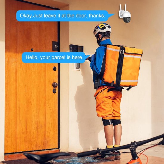 Bewakingscamera 360° PTZ WLAN-camera voor buiten 4 MP 25x zoom IP65 kleuren-IR Smart nachtzicht 2-weg audio alarmmeldingen-melding van Ctronics