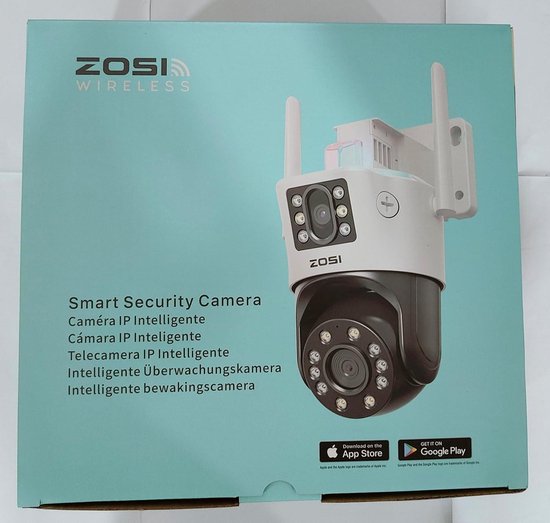 Bewakingscamera Buiten met Dubbele Lens 8MP Pan&Tilt 4MP-4MP Stekker-in Voeding 355 ° - 140 ° Draaibare WiFi IP-Camera Automatisch Volgen Nachtzicht in Kleur C298 van SecuFirst