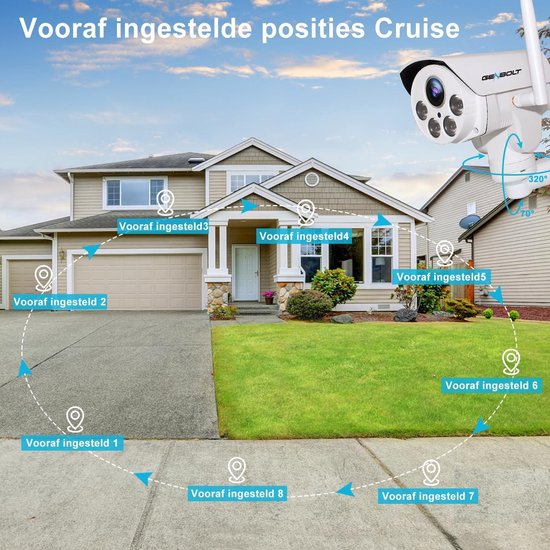 Bewakingscamera PTZ Beveiligingscamera Buiten WiFi PoE CCTV IP Security Camera Optische Zoom Humanoïde Bewegingsdetectie Automatische Tracking 20X Hybride Zoom van Foscam