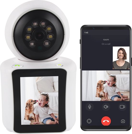 Bewakingscamera voor Binnen met 3MP en 360 Graden Wifi - Huisdiercamera met Automatische Tracking en Twee-weg Video van EZVIZ