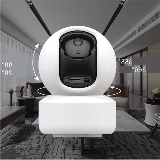 Binnen Camera Wifi - Beveiligingscamera HD - Huisbewaking - Automatische Tracking - 1080P - Wit
