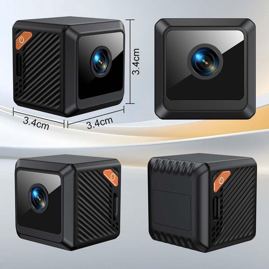 Binnen Camera WiFi - Verborgen Camera - Huis Bewaken - Nachtzicht Bewegingsalarm - 1080P HD - Wit