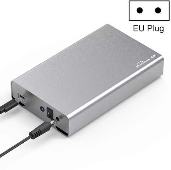 BluenDless U35Q 3.5 inch Full Metal Mobile Hard Disk Box Type-C / USB3.0 SATA Seriële desktop PC Externe harde schijf Box EU-stekker (Type-C)
