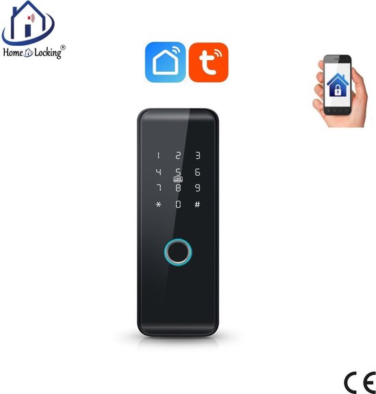 Bluetooth-toegangscontrole door vingerafdruk,ID-kaart,wachtwoord, of met bediening via APP. T-1145 van Merkloos