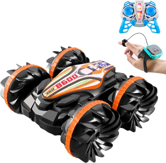 Blyx® - Race Auto Afstandbestuurbaar – Waterdicht – Race auto voor Buiten - Bestuurbare Auto voor Jongens en Meisjes - Oranje van Blyx