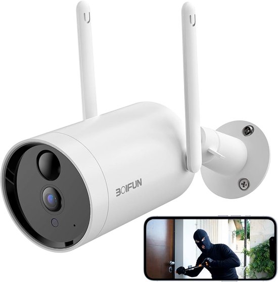 Boifun DD202. Beveiligingscamera. WI-FI Camera. Outdoor Camera. Security Cam. van Merkloos