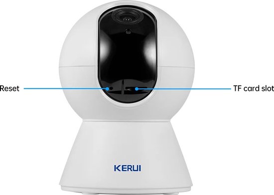 Bolmans - Camera - Camerabewaking - Huisdiercamera - Hondencamera - Indoor Camera - Pet Cam - Huisdiercamera met App - Wit - Incl. Geheugenkaart van Bolmans