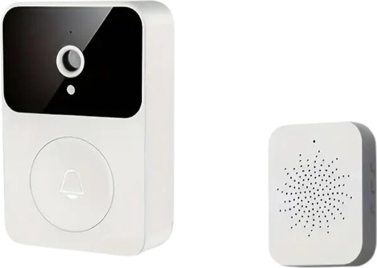 Bovista Video Deurbel - Deurspion Met Camera En Wifi - Videodeurbel - Draadloos - Deurbel (t-ring geluid) - Camera - Buiten - Nachtzicht - Wit van Merkloos