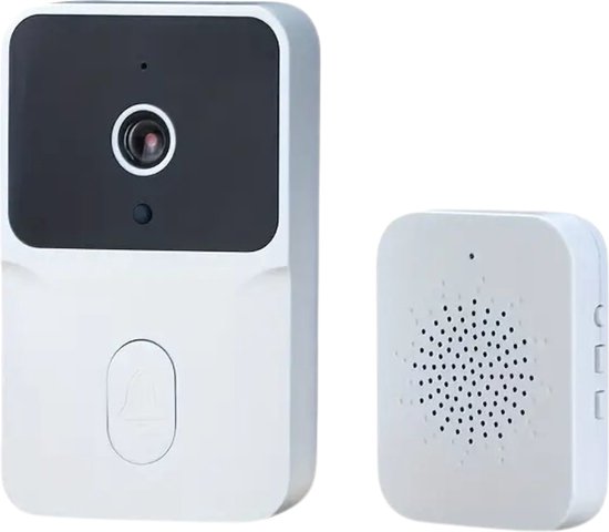 Bovista Video Deurbel - Deurspion Met Camera En Wifi - Videodeurbel - Draadloos - Deurbel (t-ring geluid) - Camera - Buiten - Oplaadbaar - Wit van Merkloos