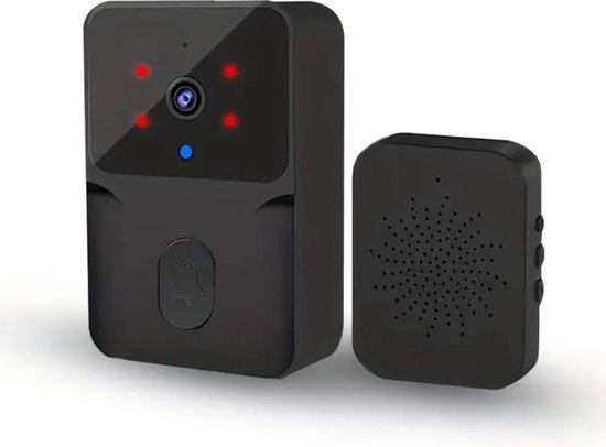 Bovista Video Deurbel - Deurspion Met Camera En Wifi - Videodeurbel - Draadloos - Deurbel (t-ring geluid) - Camera - Buiten - Oplaadbaar - Zwart van Merkloos
