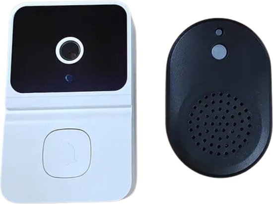 Bovista Video Deurbel - Deurspion Met Camera En Wifi - Videodeurbel - Draadloos - Deurbel (t-ring geluid) - Camera - Buiten - Slimme Deurbel - Wit van Merkloos