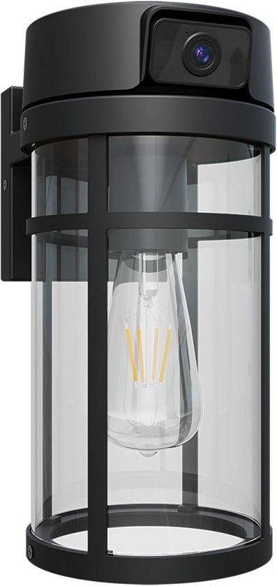 Buitenlamp Camera - Beveiligingslamp Bewegingsmelder - Huis Beveiligen - Full HD Nachtzicht - IP65 Waterdicht - Wit