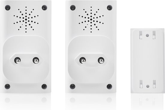 Byron DBY-23415 - Deurbel Draadloze set - 100m Bereik - IP44 waterdicht - Wit
