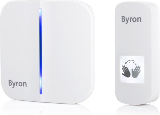 Byron DBY-23441 - Deurbel Draadloze set - Touchfree - 100m bereik - Wit