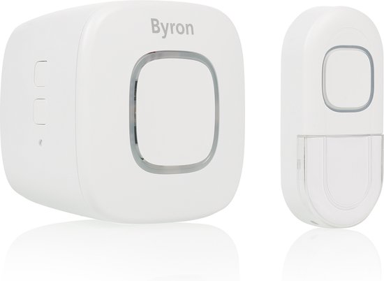 Byron DBY-24721 - Deurbel Draadloze set - 200m Bereik - Waterdicht - Wit