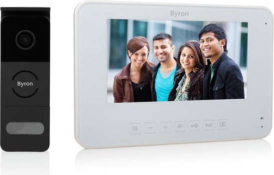 Byron DIC-25312 Bekabelde Video Deurintercom set - smalle buitenpost - groot scherm van Byron