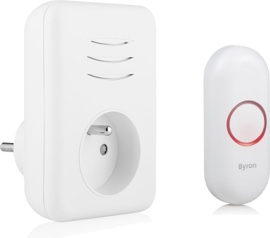 Byron gong – plugin – doorvoer – penaarde – 150 m – wit