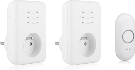 Byron gong - plugin - doorvoer - penaarde - 2 x 150 m - wit
