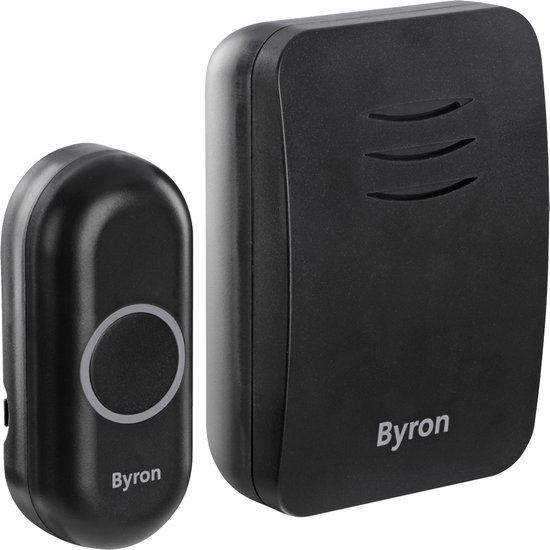 Byron gong - type DBY-21132 - plugin - draadloos - 100 m - zwart