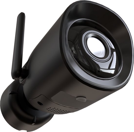 Calex Slimme Bewakingscamera voor Buiten - Smart Beveiligingscamera met 2-Weg Audio - Outdoor IP Camera - 2K - Zwart van Calex