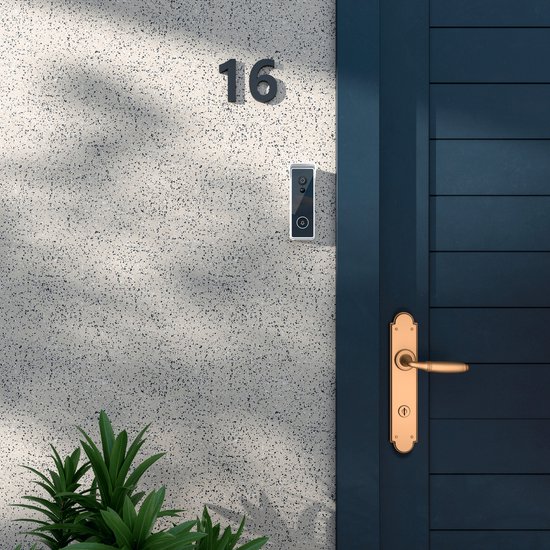 Calex Slimme Deurbel met Camera - 2K Video Deurbel - Draadloos - Incl. Chime van Calex