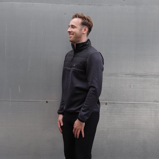 Calvin Klein Ramond Hybrid 1/4 Zip Men Sweater Urban van Calvin Klein