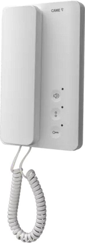 CAME - Intercomkit voor ééngezinswoningen - 3 Delig: Audio intercom AGT A in Huis, LHS A/01 Buitenpost & VAS/101 Voedingsbron - Deurbel & Parlofoon - Wit