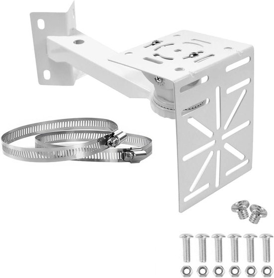 Camera houder - Bevestiging buiten - Buitenbeveiliging - Universele montage - 20x20x20 mm - Wit van Merkloos