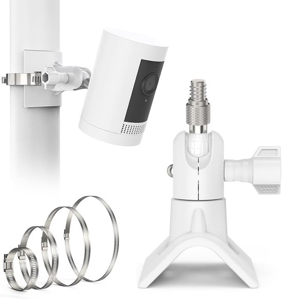 Camera Pole - 360° Verstelbare Wandmontage - Universele Camera Houder voor Indoor en Outdoor Gebruik - Eufy Cam/Blink 4.Gen (Wit) van Merkloos