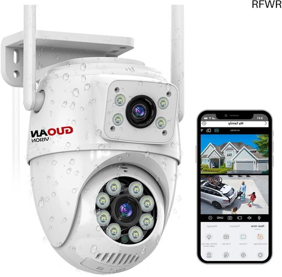 Camerabewaking - Beveiligingscamera Draadloos Buiten - Bewakingscamera - Monitor van Merkloos